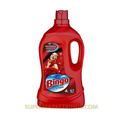 BİNGO SIVI DETERJAN RENKLİLER 4LT