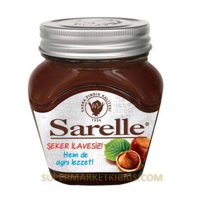 SARELLE ŞEKERSİZ KAKAOLU FINDIK EZMESİ 350GR