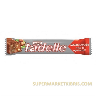 TADELLE ÇİKOLATA ŞEKERSİZ FINDIKLI 20GR