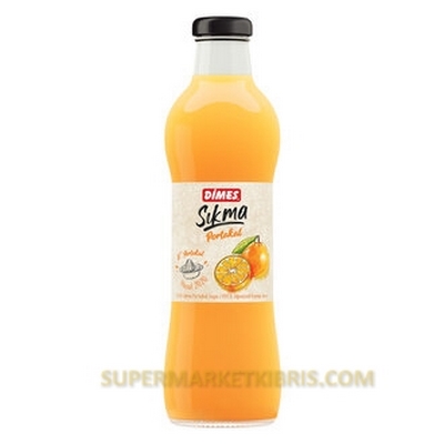 DİMES %100 SIKMA PORTAKAL SUYU CAM 700ML