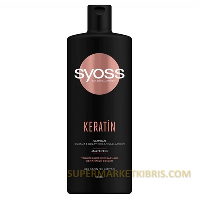 SYOSS KERATİN BAKIMI ŞAMPUAN 500ML