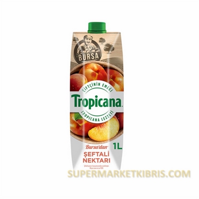 TROPİCANA MEYVE SUYU ŞEFTALİ 1LT