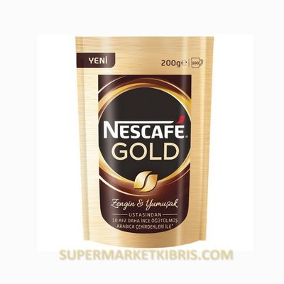 NESCAFÉ GOLD ÇÖZÜNEBİLİR KAHVE 200GR