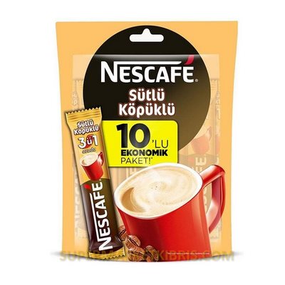 NESCAFE 3 Ü 1 ARADA SÜTLÜ 10 LU PAKET