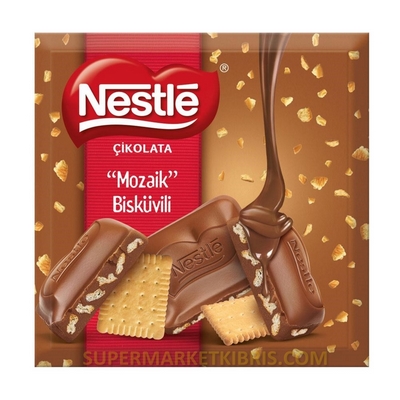 NESTLE ÇİKOLATA MOZAİK BİSKÜVİLİ KARE 60GR