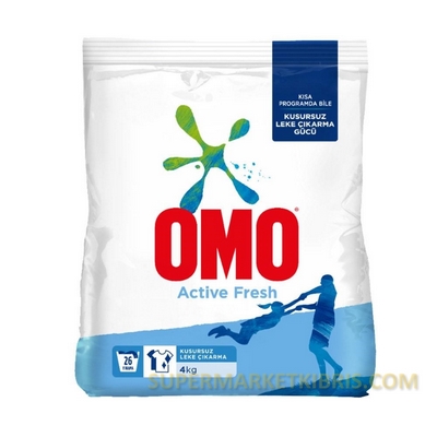 OMO MATİK ACTİVE FREŞH TOZ DETERJAN 4 KG