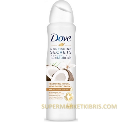 DOVE DEODORANT SPREY WOMEN COCONUT 150ML
