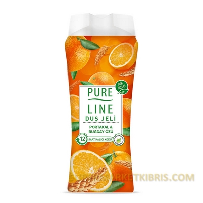 PURE LİNE DUŞ JELİ TATLI PORTAKAL VE BUĞDAY ÖZÜ 400ML