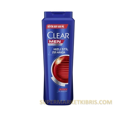 CLEAR MEN ŞAMPUAN 600ML HIZLI STİL