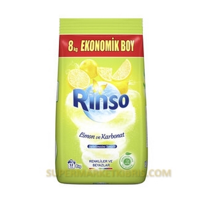 RİNSO MATİK ÇAMAŞIR DETERJANI LİM&KRBNT 8 KG