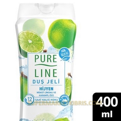 PURE LİNE HİJYEN MİSKET LİMONU KARANFİL ÖZÜ DUŞ JELİ 400ML
