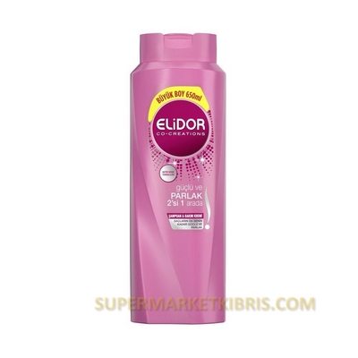 ELİDOR GÜÇLÜ VE PARLAK ŞAMPUAN VE BAKIM KREMİ 650ML