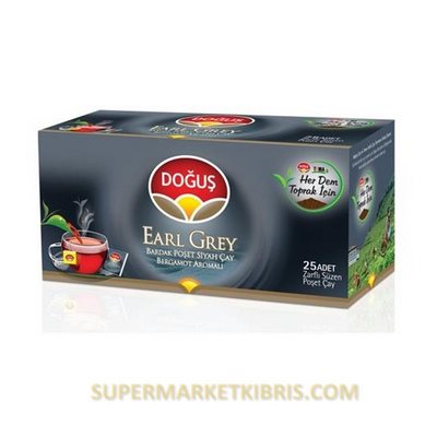DOĞUŞ EARLY GREY BARDAK POŞET SİYAH ÇAY 25 ADET 