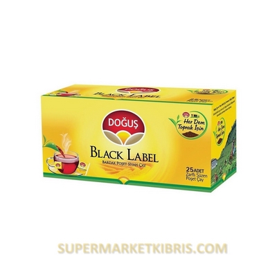DOĞUŞ BLACK LABEL BARDAK POŞET SİYAH ÇAY 25 ADET