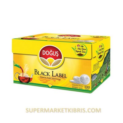 DOĞUŞ BLACK LABEL DEMLİK POŞET SİYAH ÇAY 100 ADET 320GR