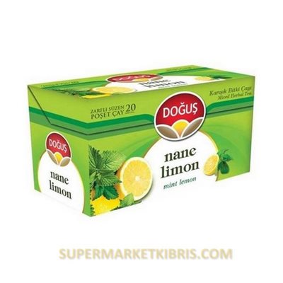 DOĞUŞ NANE&LİMON BARDAK POŞET ÇAY 20 ADET 40GR