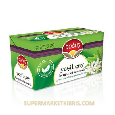 DOĞUŞ YEŞİL ÇAY BERGAMOT AROMALI 20 ADET