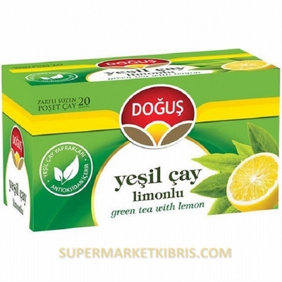 DOĞUŞ YEŞİL ÇAY LİMONLU 20 ADET 35 GR