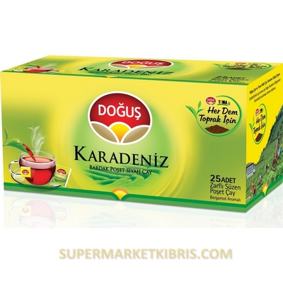 DOĞUŞ KARADENİZ BARDAK POŞET ÇAY 25 ADET 50GR