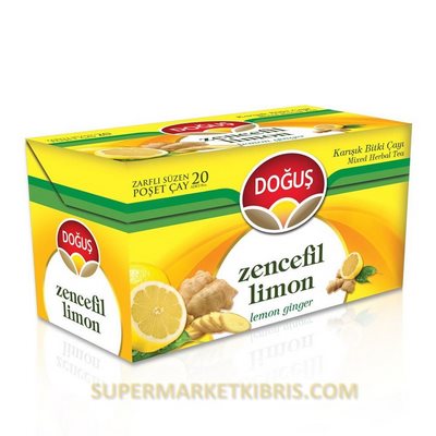 DOĞUŞ ZENCEFİL&LİMON BARDAK POŞET ÇAY 20 ADET 40GR