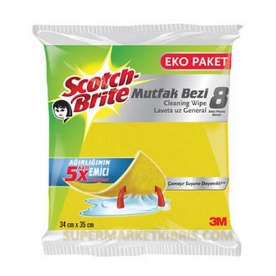 SCOTCH BRİTE TEMİZLİK BEZİ 8 Lİ