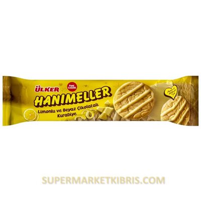 ÜLKER HANIMELLER LİMONLU BEYAZ ÇİKOLATALI KURABİYE 138 GR