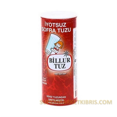 BİLLUR İYOTSUZ SOFRA TUZU 250GR