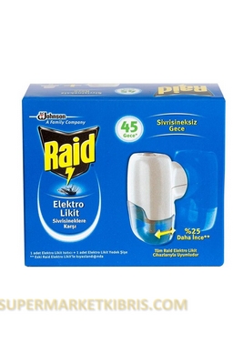 RAİD ELEKTROLİKİT 45 GECE SİNEK KOVUCU 27 ML