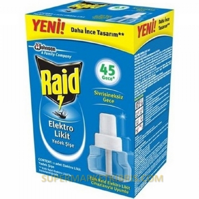 RAİD ELEKTROLİKİT 45 GECE YEDEK SİNEK KOVUCU 27 ML