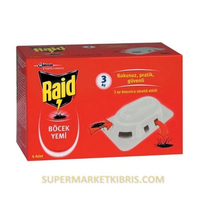 RAİD HAMAM BÖCEK YEMİ 6LI