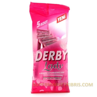 DERBY TİRAŞ BİÇAĞİ LADY 5 Lİ POŞET