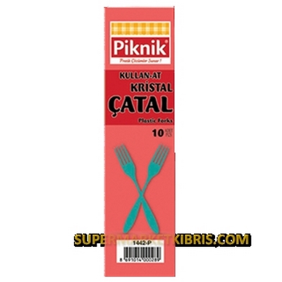 PİKNİK KRİS.PLS ÇATAL 10LU RENKLİ