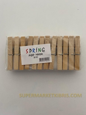 SPRİNG AĞAÇ MANDAL 24LÜ