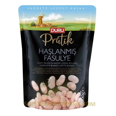 DURU PRATİK HAŞLANMIŞ FASÜLYE 400GR