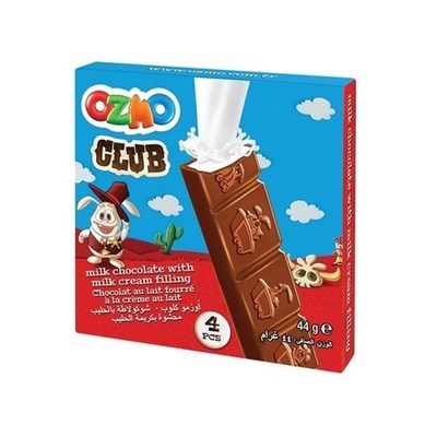 OZMO CLUP SÜTLÜ KREMA DOLGULU SÜTLÜ ÇİKOLATA 44 GR