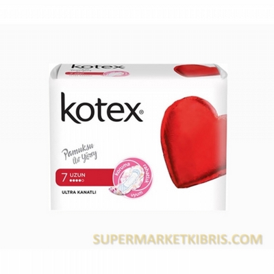 KOTEX ULTRA KANATLİ UZUN HİJYENİK PED 7 Lİ