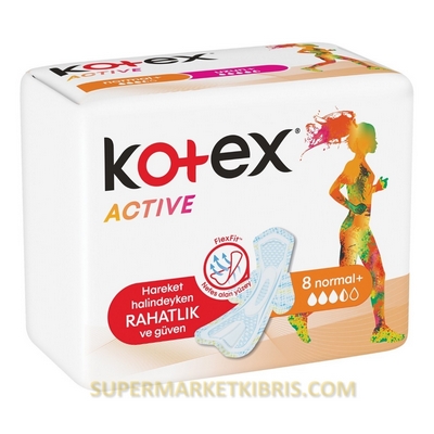 KOTEX ACTIVE SINGLE NORMAL 8X24