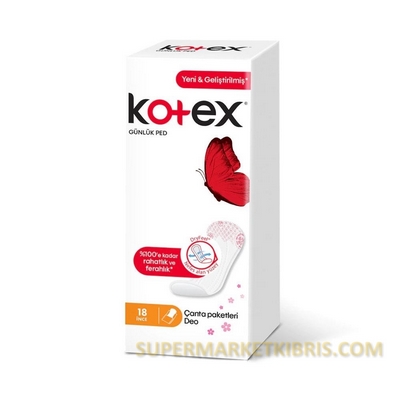 KOTEX LIGHTDAYS PARFUMLU INCE 18LI