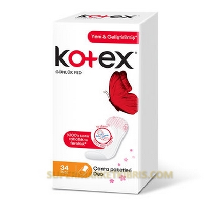 KOTEX LİGHTDAYS İNCE GÜNLÜK PED PARFÜMLÜ 34 ADET