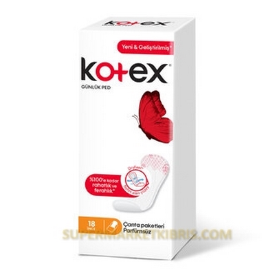 KOTEX İNCE GÜNLÜK PED 18Lİ