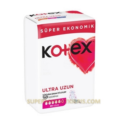 KOTEX SÜPER EKONOMİK UZUN HİJYENİK PED 20 ADET