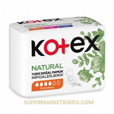 KOTEX NATIRAL NORMAL PED 8 Lİ