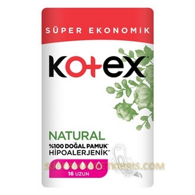 KOTEX PED NATURAL UZUN 16LI
