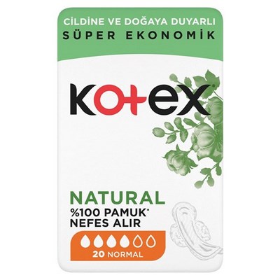 KOTEX NATURAL QUADRO NORMAL