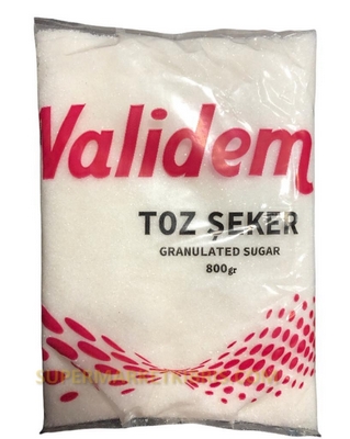 VALİDEM TOZ ŞEKER 800GR