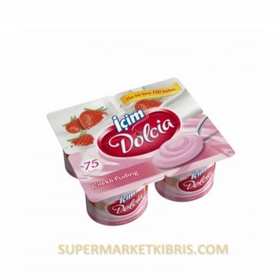 İÇİM DOLCİA PUDİNG ÇİLEKLİ 4*60GR