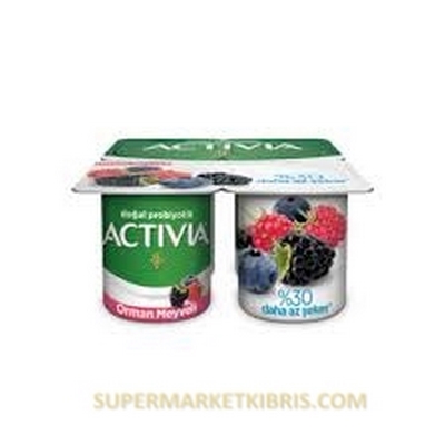 ACTİVİA DOĞAL PROBİYOTİKLİ YOĞURT ORMAN MEYVELİ 4X100GR