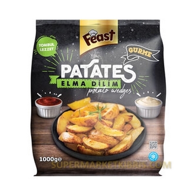 FEAST ELMA DİLİM PATATES 1KG
