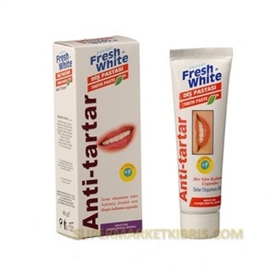 FRESH WHITE DİŞ PASTASI ANTİ-TARTAR 90GR