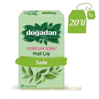 DOĞADAN YEŞİL ÇAY 20 POŞET BİTKİ ÇAYI 35 GR YUMUŞAK İÇİMLİ